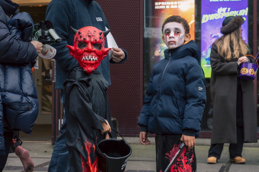 Billeder af børn til Halloween i Nordhavn