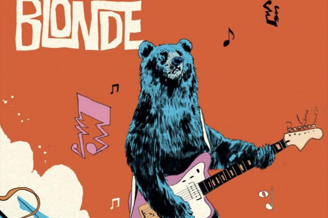 Illustration af bjørn med guitar - Jazz festival