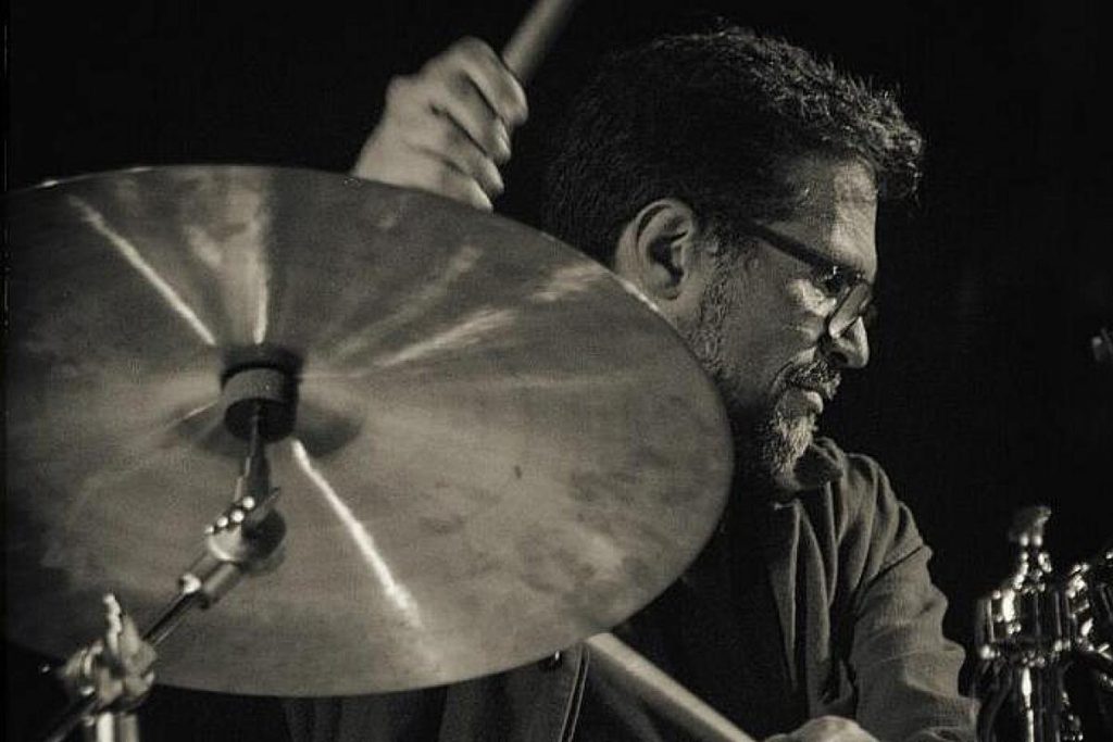 Jacob Fischer on drums - jazz festival