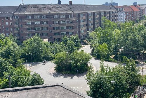 Sankt Kjelds Plads set oppefra