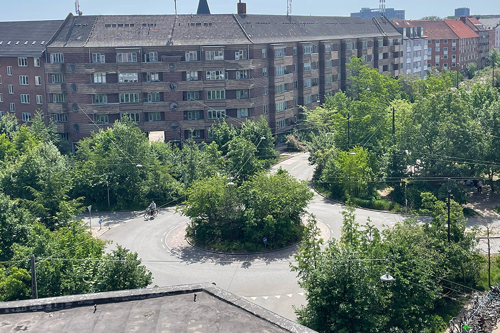 Sankt Kjelds Plads set oppefra